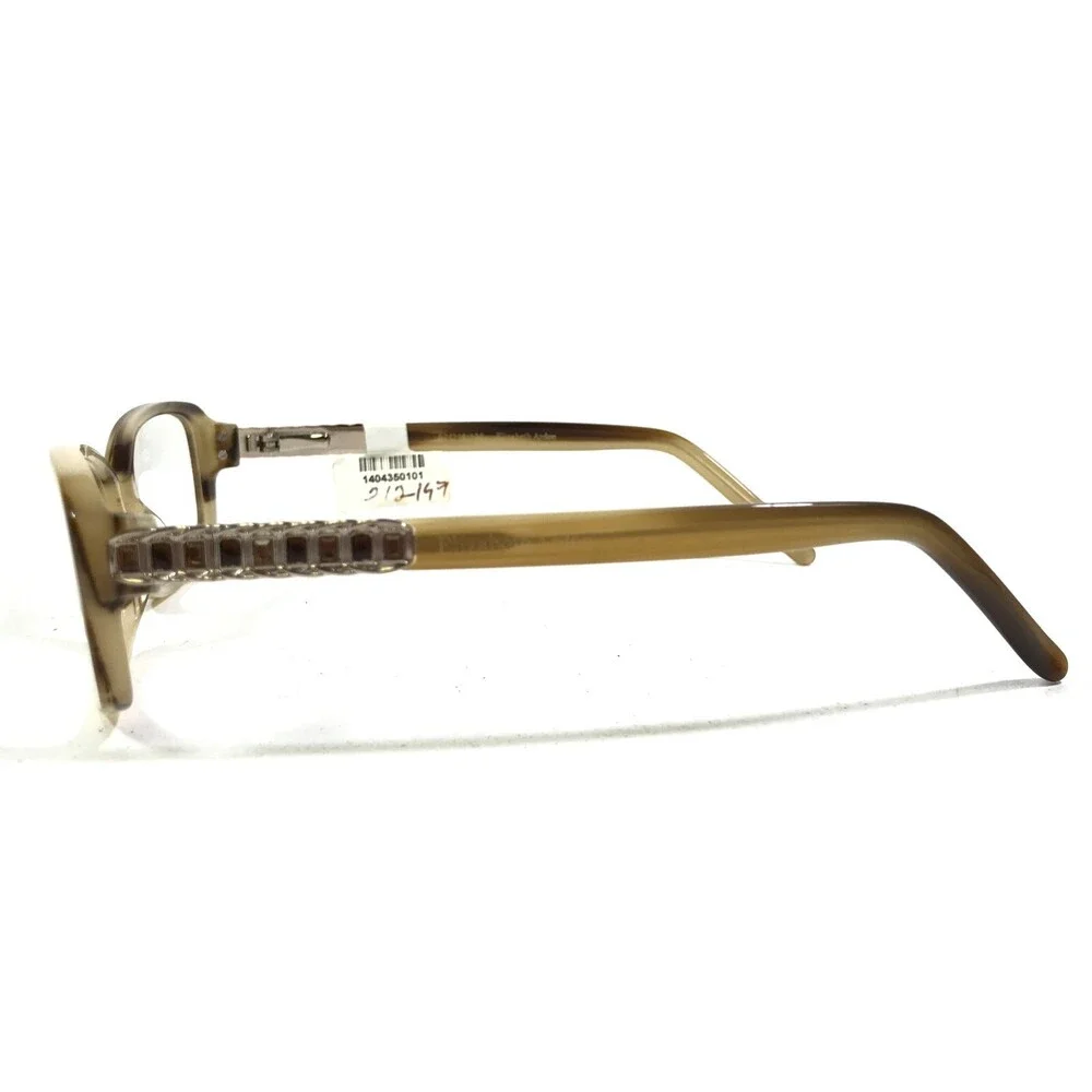 Elizabeth Arden EA 1144-1 Eyeglasses Frames Brown Horn Square Full Rim 52-16-135